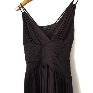 BCBG Maxazria Brown Knee Length Formal Dress